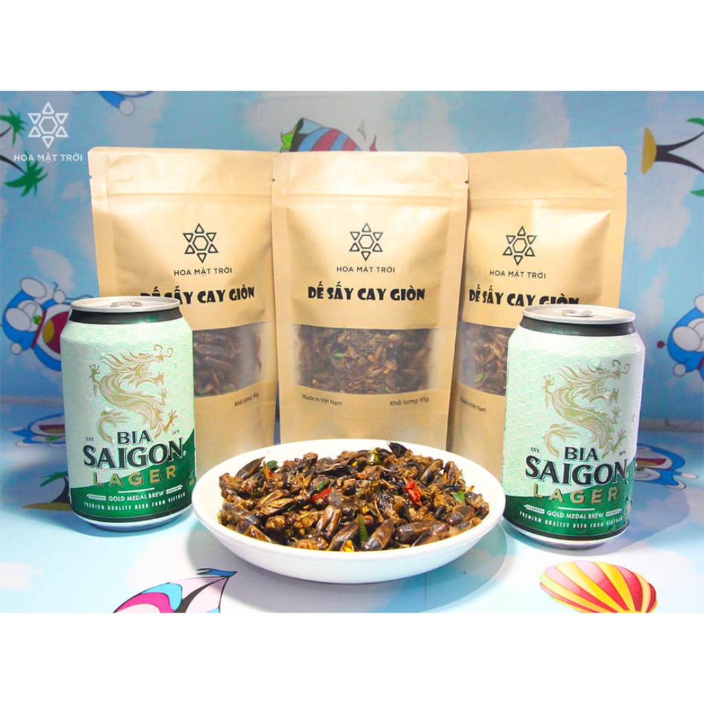 Dế Sấy Cay Giòn Hoa Mặt Trời Farm - Thực phẩm, Đồ Khô Chuẩn Nhậu | BigBuy360 - bigbuy360.vn