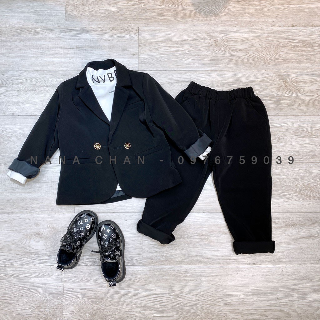 [S011] Set vest trơn HQ 2 cúc sz 90-140