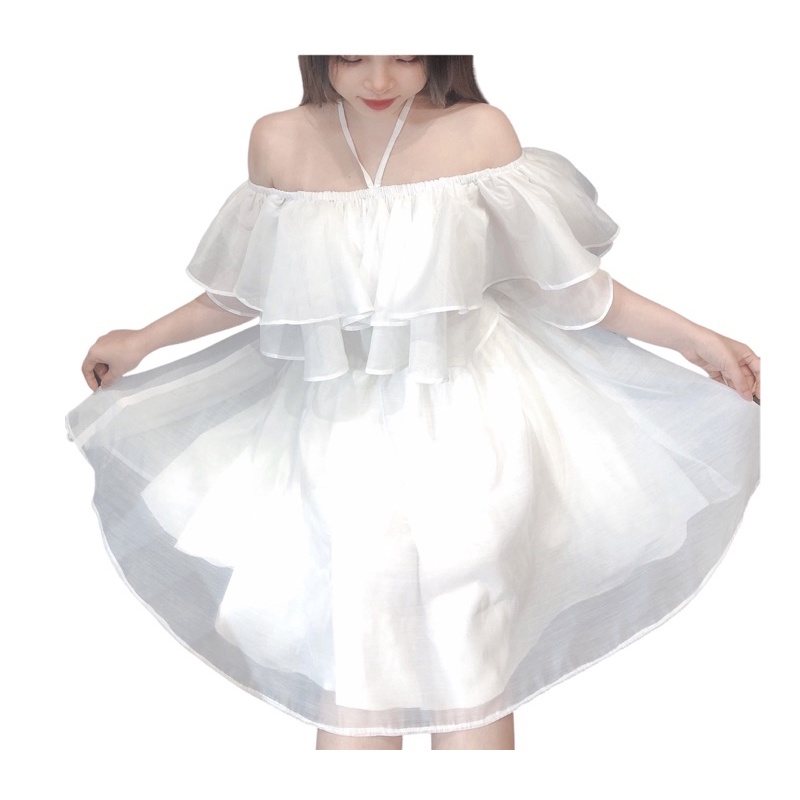 Chỉ còn 3 cái  đầm công chúa xoè bồng bềnh thướt tha cao cấp ảnh thật bigsize HV01-0622