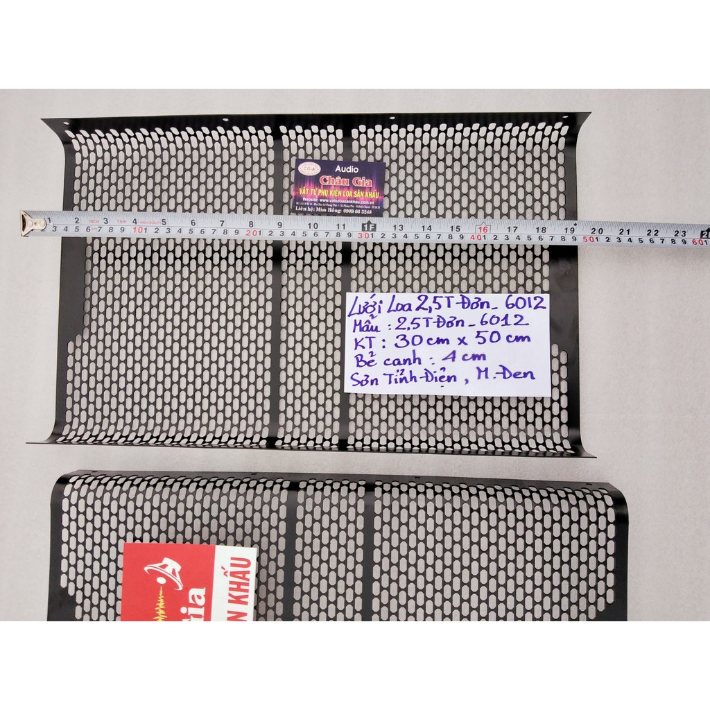 Lưới loa 2.5 tấc mẫu 6012- 2 tấm Audio Châu Gia
