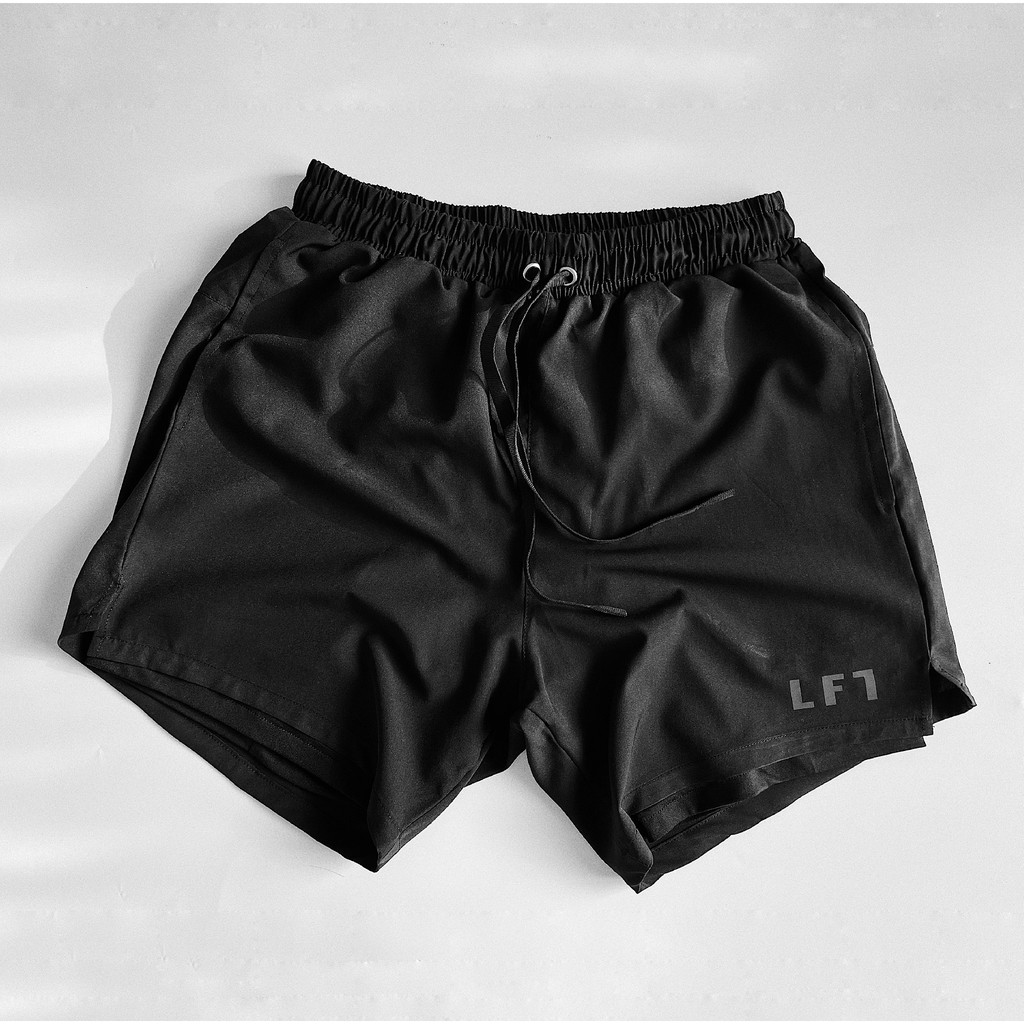 QUẦN THỂ THAO 1 LỚP LFT [ĐEN]