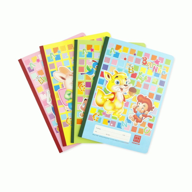 Vở ô ly hồng hà bạn nhỏ 6 sao - 1 quyển - chống lóa - 48 trang - vở ô ly cho bé - học sinh - MIYABI STORE
