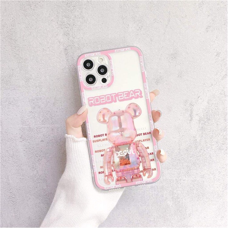 Ốp lưng iphone viền nổi cạnh vuông in hình gấu cực Trends dành cho iphone 6/6s/6Plus/7Plus/8Plus/X/XS/ XSM/11/11Promax/1
