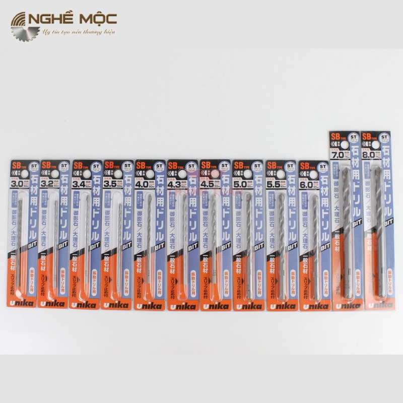 Mũi khoan đá Unika SB Nghề Mộc