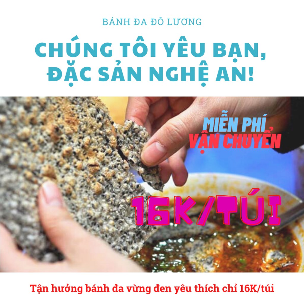 Đặc sản nghệ An - Bánh đa vừng đen Đô Lương thơm bùi ngon giòn tan (nướng sẵn) set 5 chiếc D20