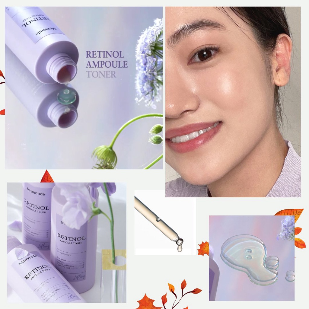 SAMPLE 20ml Nước hoa hồng 𝐌𝐀𝐌𝐎𝐍𝐃𝐄 𝐑𝐄𝐓𝐈𝐍𝐎𝐋 𝐀𝐌𝐏𝐎𝐔𝐋𝐄 𝐓𝐎𝐍𝐄𝐑-NGĂN NGỪA LÃO HOÁ , NẾP NHĂN  TRẺ HOÁ LÀN DA