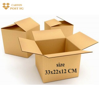 Thùng carton 33x22x12 (cm) Gói 50 Hộp carton Đóng Hàng
