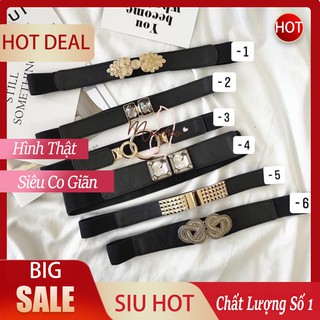 Đai váy chun - Dây Lưng chun nịt đầm co giãn - BELT Chun siêu xinh kèm hình thật mẫu mới nhất