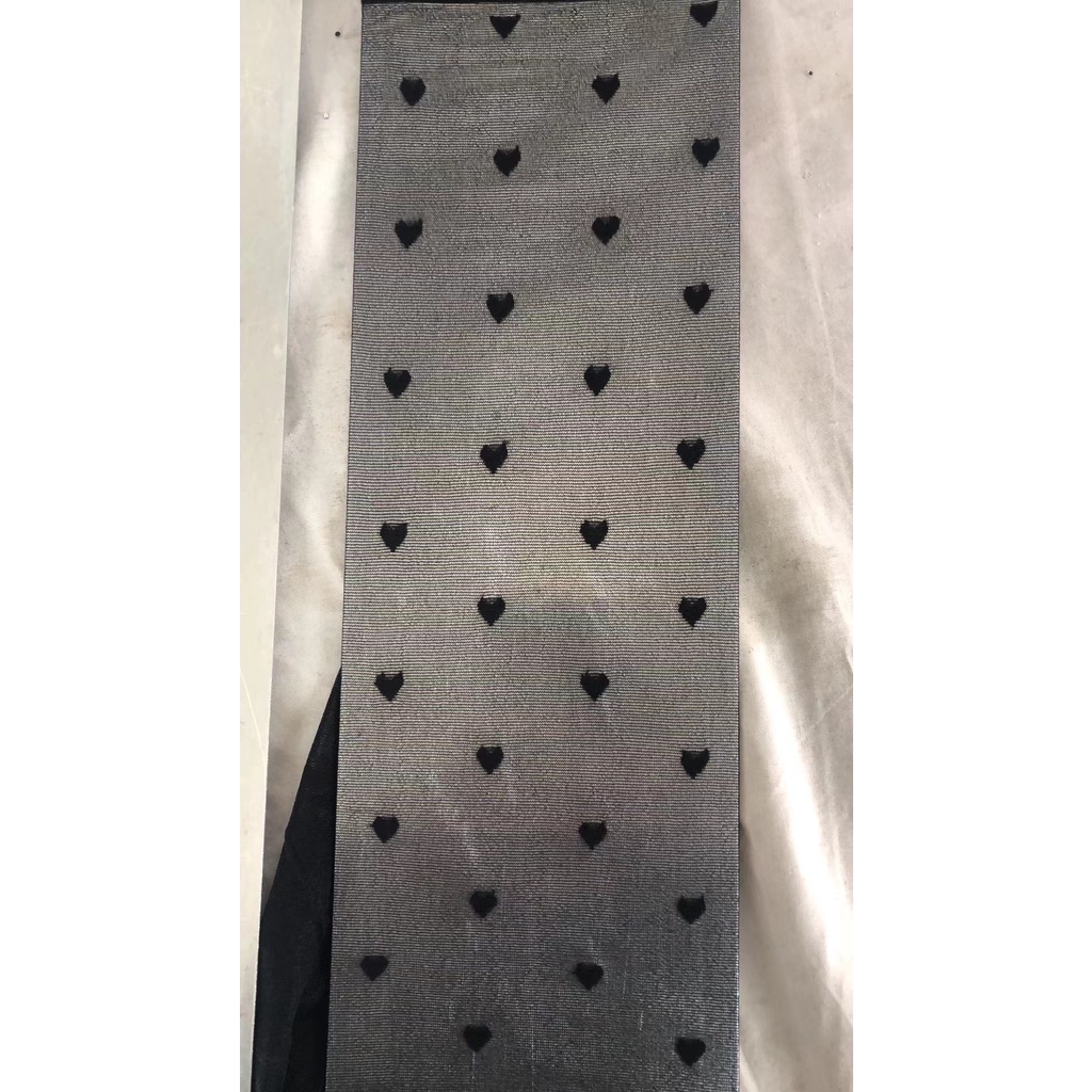 DUNEA Quần tất vải ren mỏng họa tiết trái tim nhỏ gợi cảm thời trang dành cho nữ