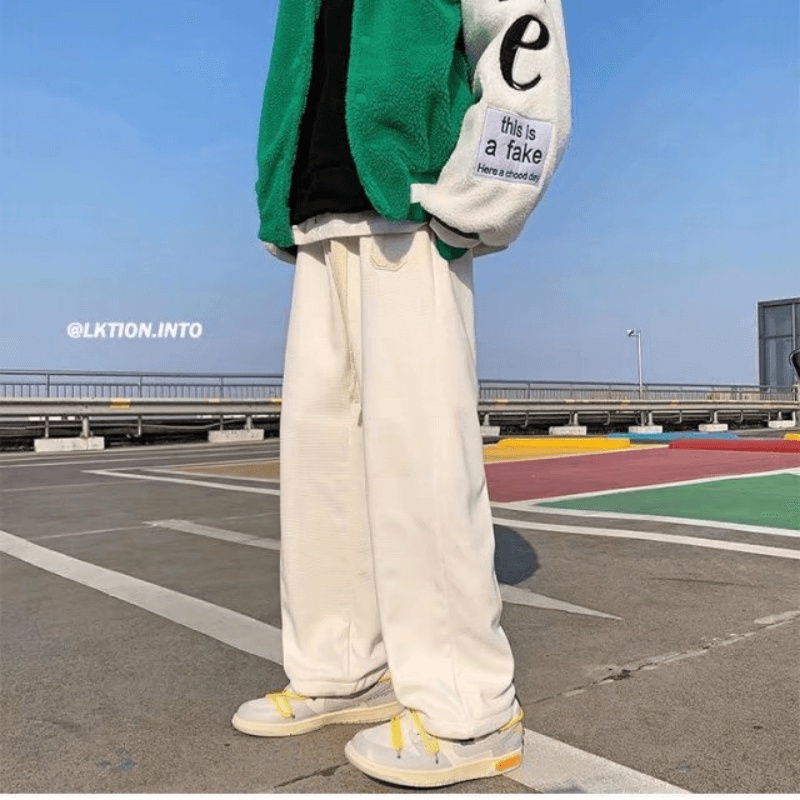 Quần ống rộng Lưng Thun Thời Trang Hàn Quốc Chất Lượng Cao Size M-3XL