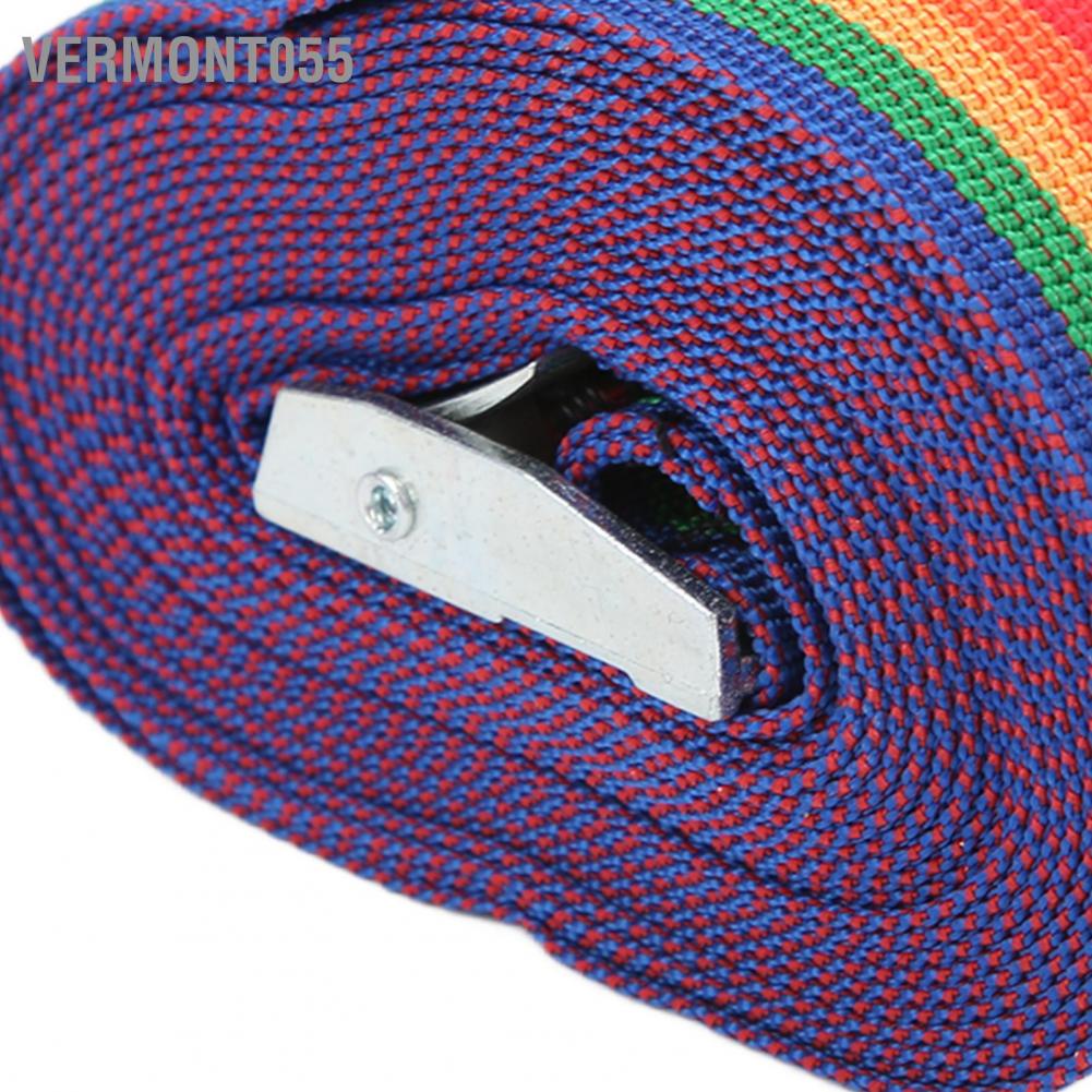 Vermont055 Lashing Strap Adjustable Zinc Iron Buckle Ratchet Tie Down with Quick Release Cam