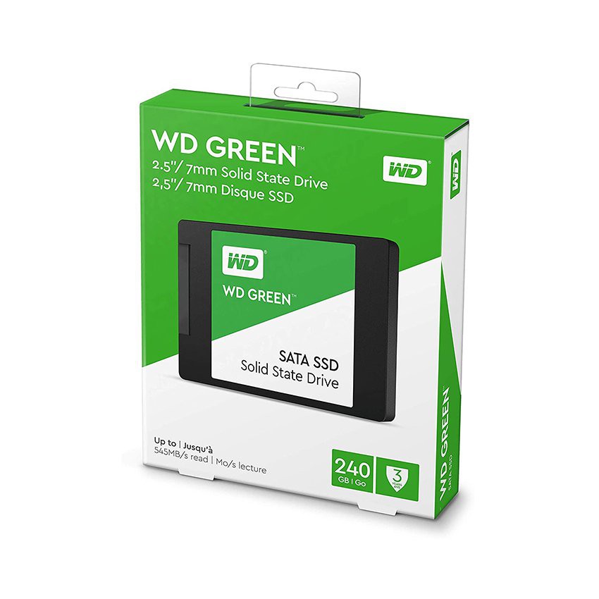 [SPC] Ổ Cứng SSD WD Green 240GB- bảo hành chính hãng 36t