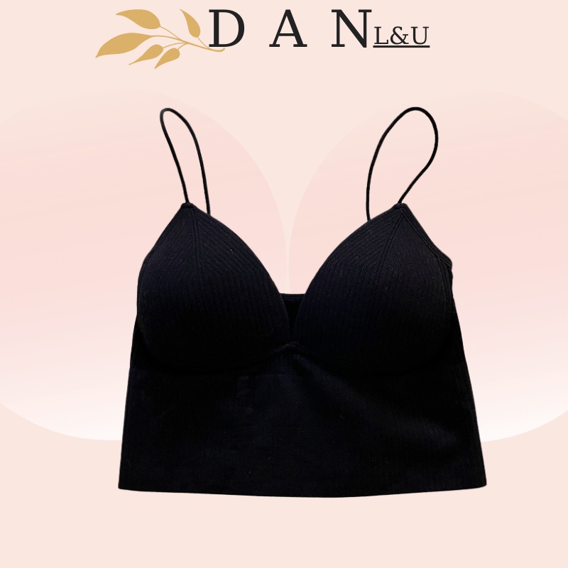 Áo Ngực Su Gân Tăm Đệm Mỏng Nâng Ngực Sexy Cho Nữ DAN L&amp;U 1833