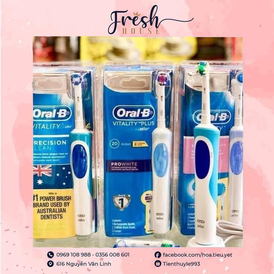 Bàn chải điện Oral B đủ dòng