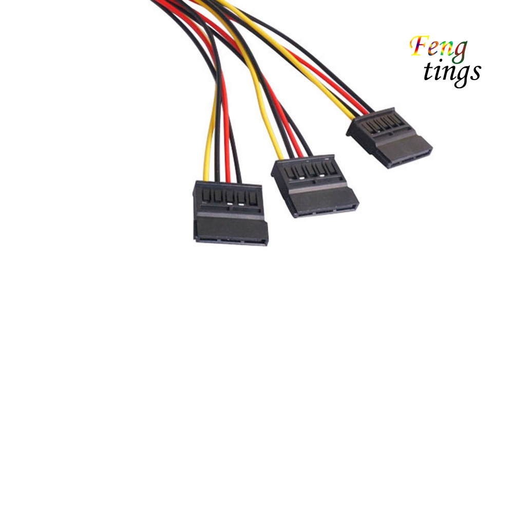 Dây Cáp Chia Ổ Cứng Sata Ide 4pin Sang 3 Cổng