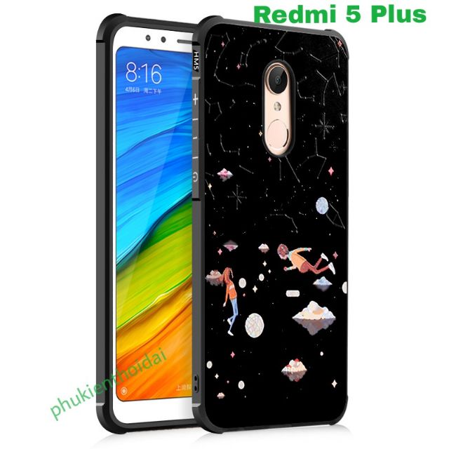 Ốp Lưng Redmi 5 plus 3D in hoa văn chống sốc cao cấp