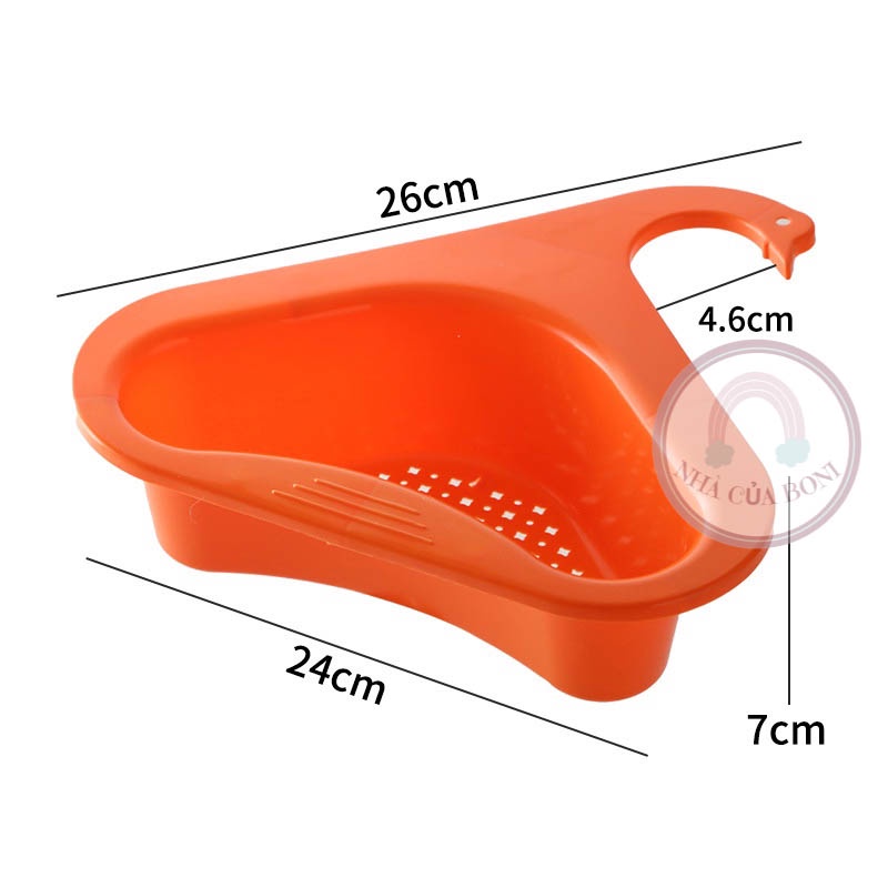 Giỏ Lọc Rác Bồn Rửa Chén Thông Minh Dụng Cụ Lọc Rác Bồn Rửa Bát Hình Tam Giác