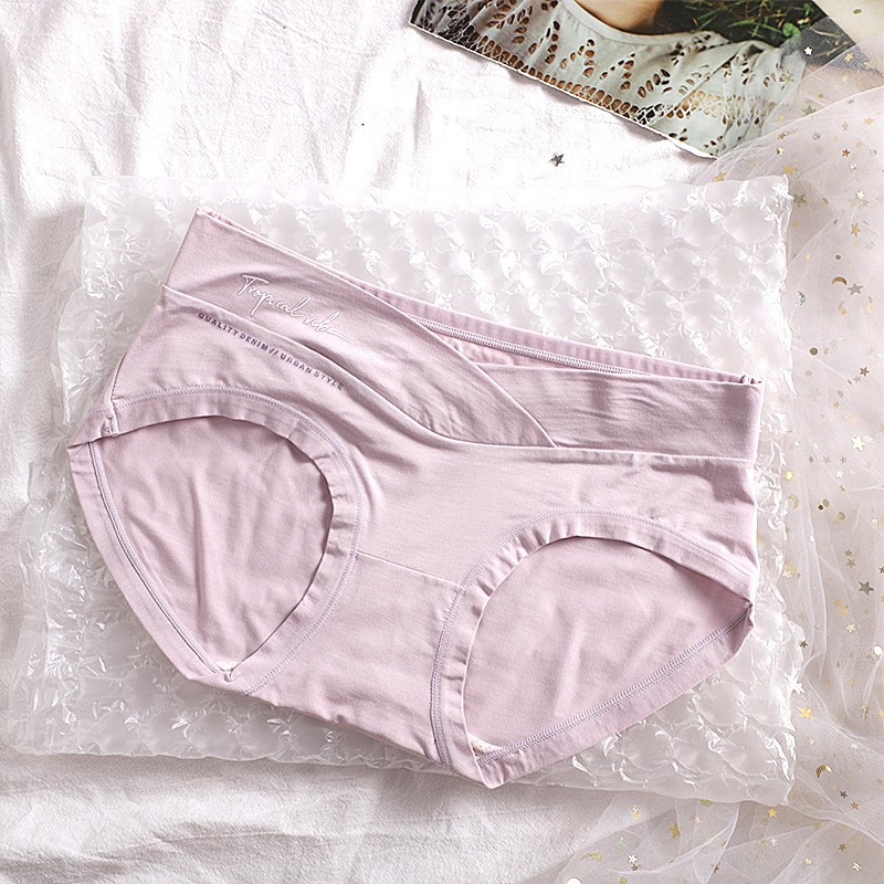 QUẦN LÓT BẦU LẺ Cạp Chéo Cotton Cao Cấp - Kháng Khuẩn - BAO CHẤT LƯỢNG GL10 GIAO NGẪU NHIÊN