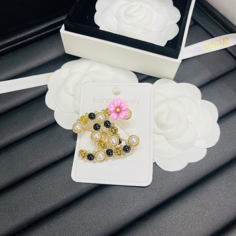 Cài áo váy đầm áo vest tag cài áo nam nữ dior yls nơ hoa mai đính đá phụ kiện trang sức Hari korea accessories