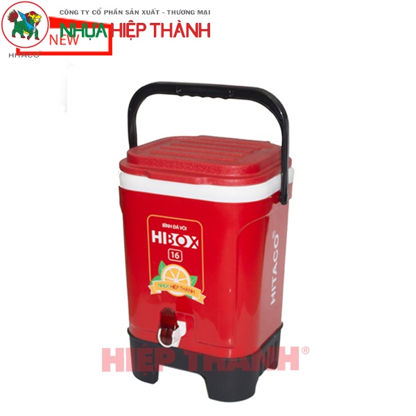 Thùng đá Hibox 16 Lít (16l) - Mini,có vòi rót,màu tươi sáng, nhỏ gọn, giữ lạnh lâu-