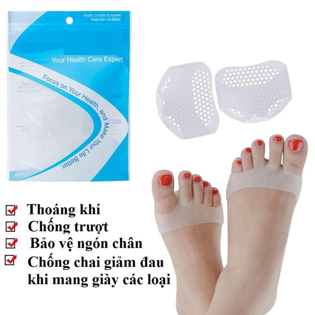 Bộ 2 miếng lót giày mũi bàn chân - Lót giảm đau khi sử dụng giày