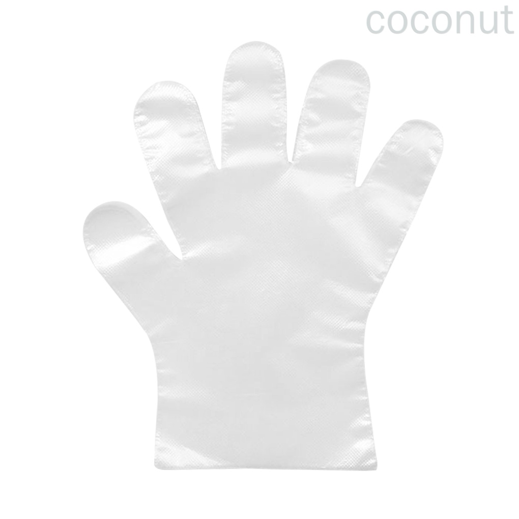 Set 100 Găng Tay Vệ Sinh Bằng Pe Trong Suốt Chống Trượt Dùng Một Lần Cho Trẻ Em