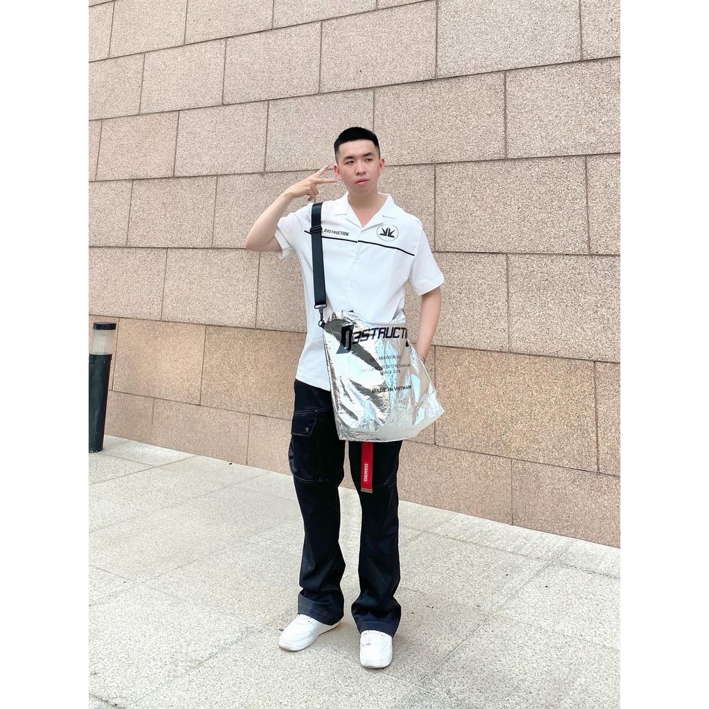 Túi tote DESTRUCTION Silver Tote