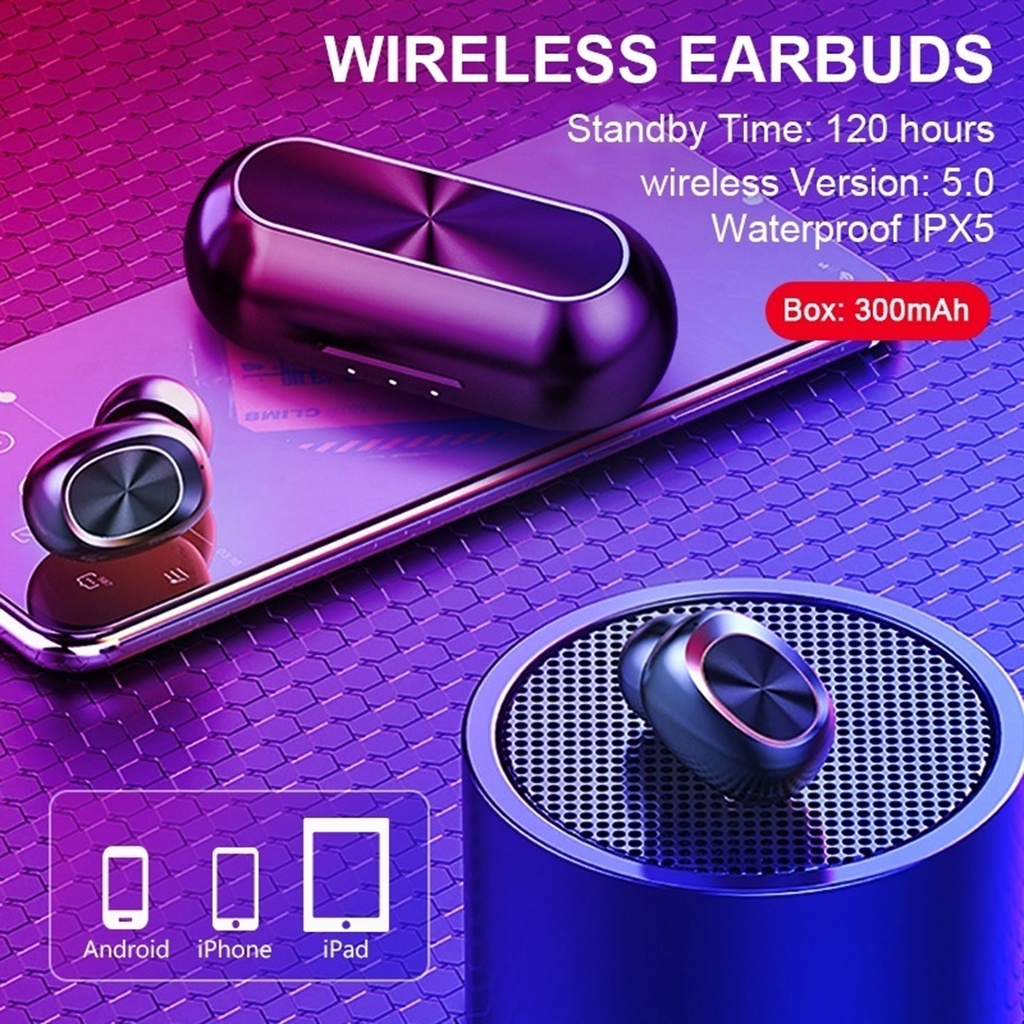 B5 Fingerprint Touch Bluetooth HiFi Stereo Wireless Headphones Microphones