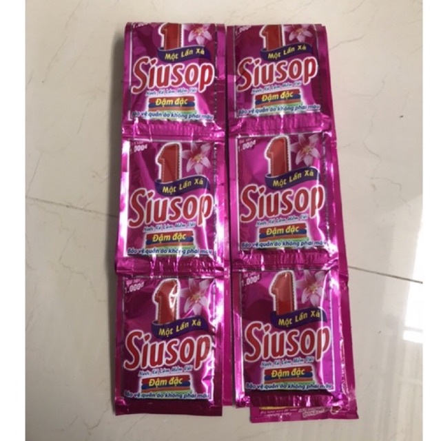 Nước xả quần áo Siusop 1 lần xả, làm mền vải và bảo vệ quần áo không phai màu