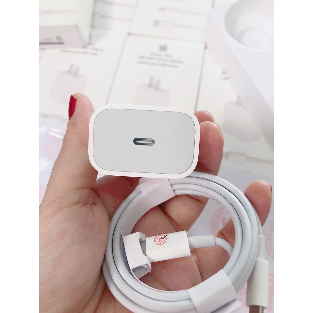 [Chính Hãng] Bộ sạc nhanh iphone 20W chân dẹp - Sử dụng cho IPhone 12 Pro Max/ 11 Pro/ X/ XS Max/ 8/ 8 Plus/ 7/ 7Plus