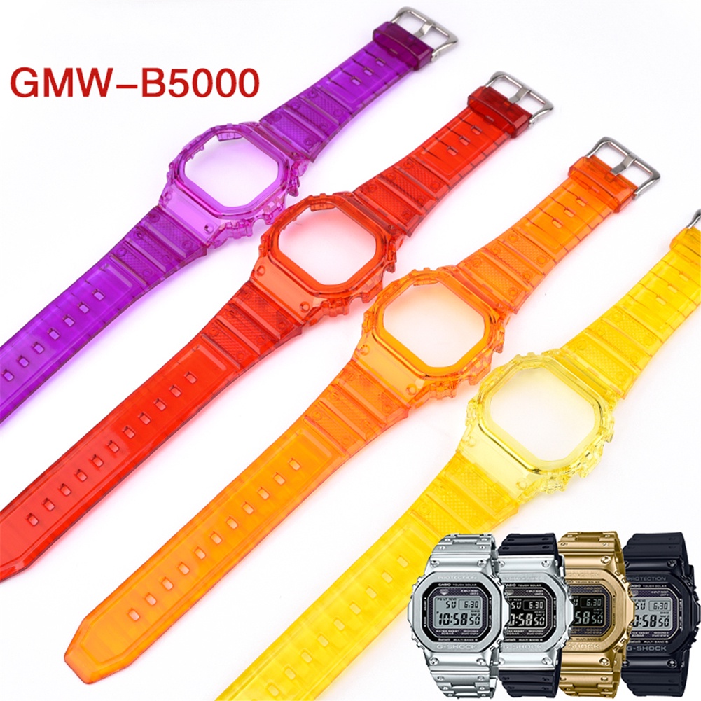 Dây Đeo Thay Thế Bằng TPU Mềm Cho Đồng Hồ Casio G-Shock GMW-B5000 GMW-B5000G-1DR