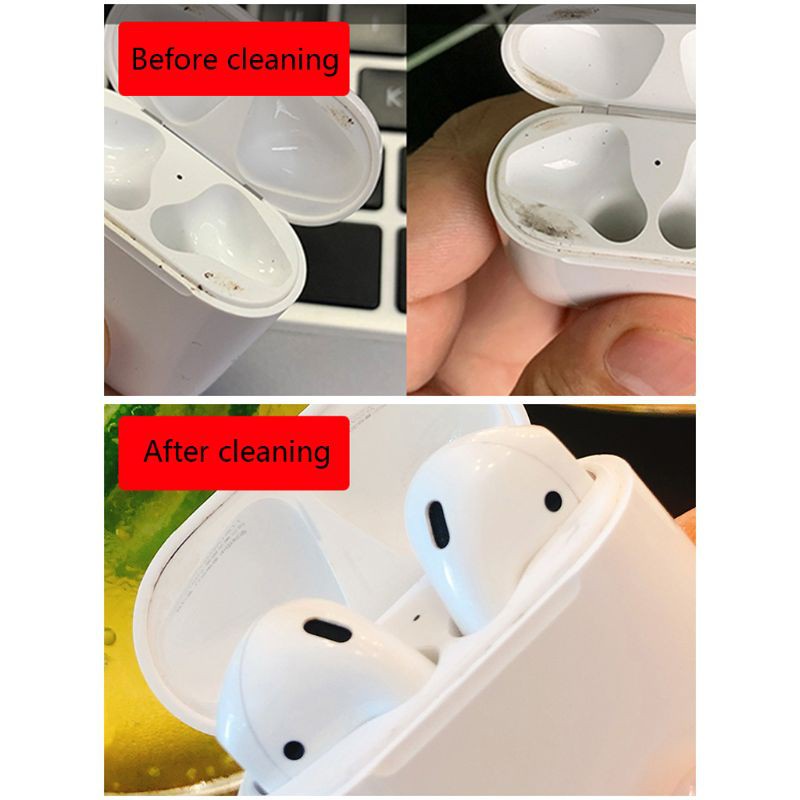 Bộ Dụng Cụ Vệ Sinh Tai Nghe Airpods 1 / 2 Dùng 1 Lần Có Cổng Sạc Điện Thoại