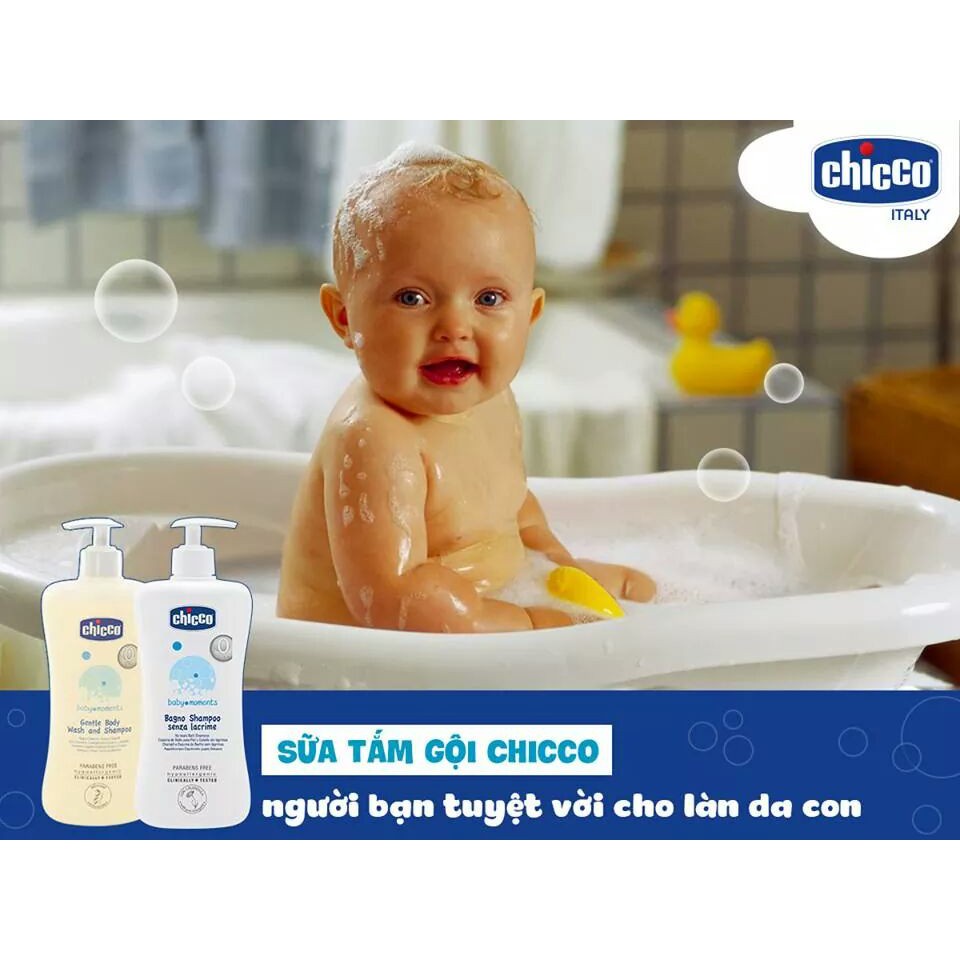 Sữa tắm gội Chicco chiết xuất Hoa cúc 0M+ 500ml