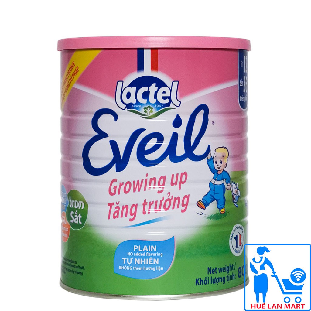 [CHÍNH HÃNG] Sữa Bột Lactel Eveil Growing Up Hộp 800g