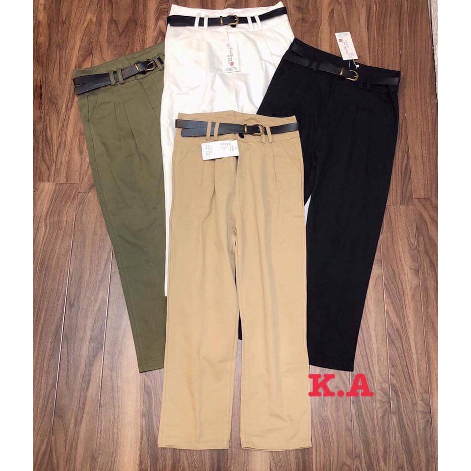 Quần ống rộng cúc chất kaki KAN2609 | BigBuy360 - bigbuy360.vn