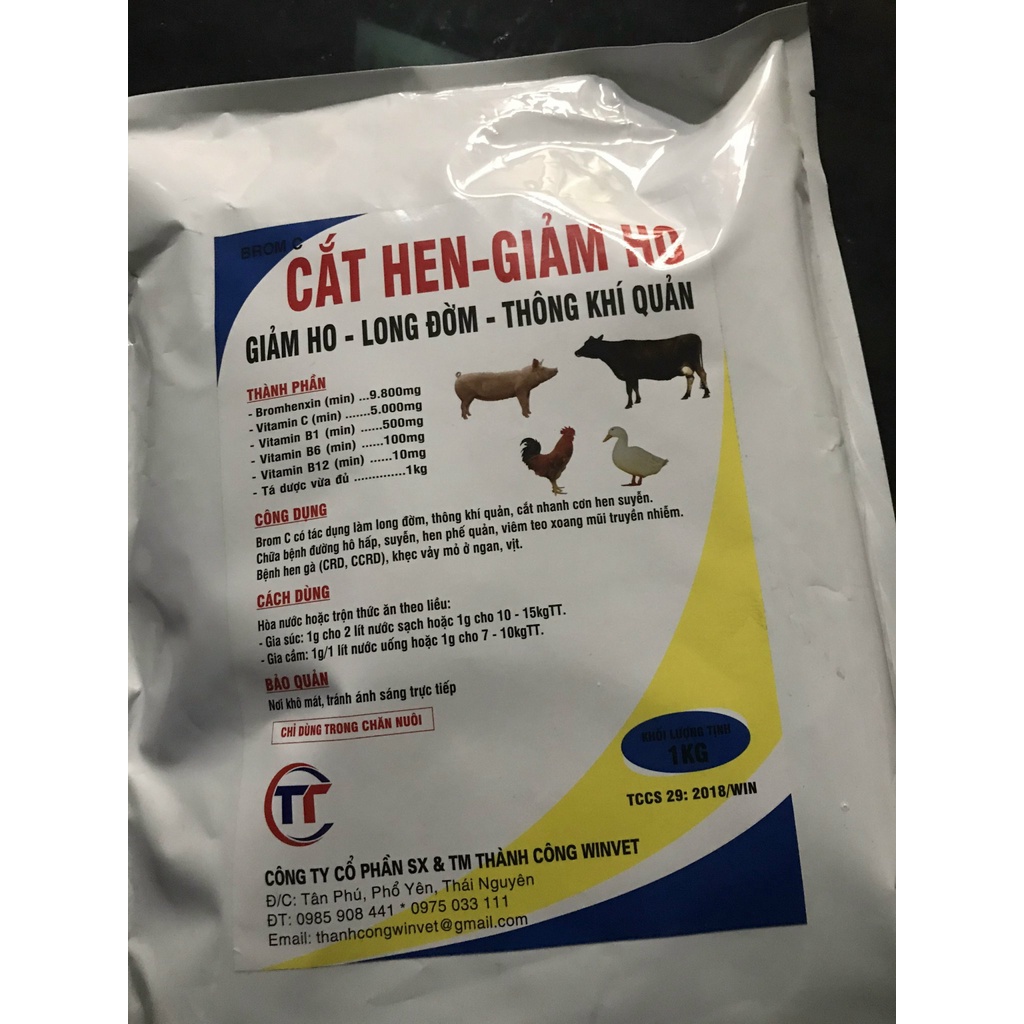 [ 1 Kg CẮT HEN – GIẢM HO ] Giảm ho long đờm, Thông khí quản