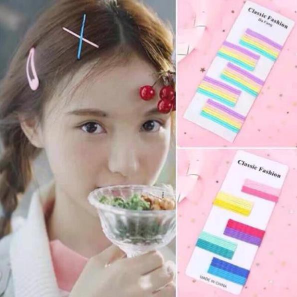 Sét 50-60 kẹp tăm / kẹp kim loại mix màu Hàn Quốc