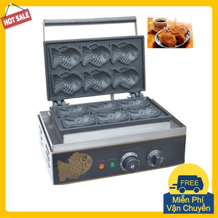 Máy Làm Bánh Cá Công nghiệp 6 Con