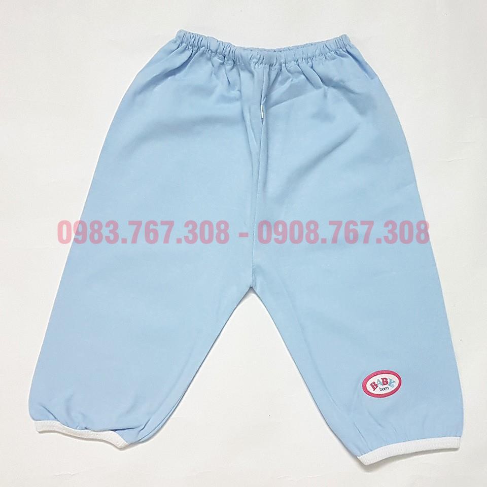 Combo 5 Quần Sơ Sinh Baby Born Màu + 5 Quần Baby Born Họa Tiết Chất Cotton Mỏng, Mát Cho Bé