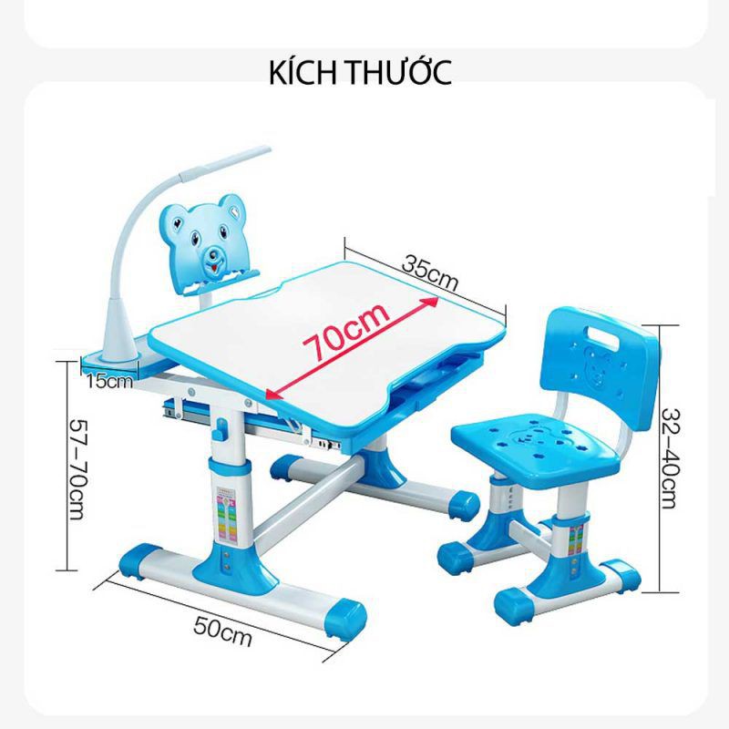 Bộ bàn ghế học sinh chống gù, chống cận CAYABE cho trẻ em CBA6 (70 cm) | BigBuy360 - bigbuy360.vn