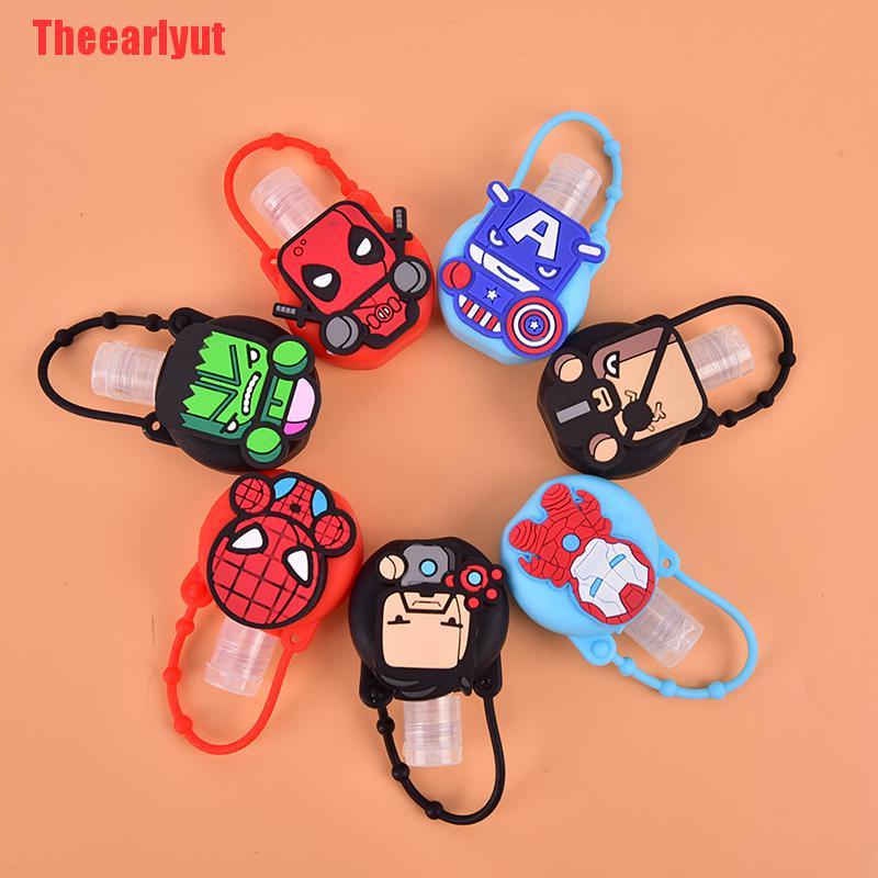 1 Chai Đựng Nước Rửa Tay Mini Hình Marvel Giá Đỡ