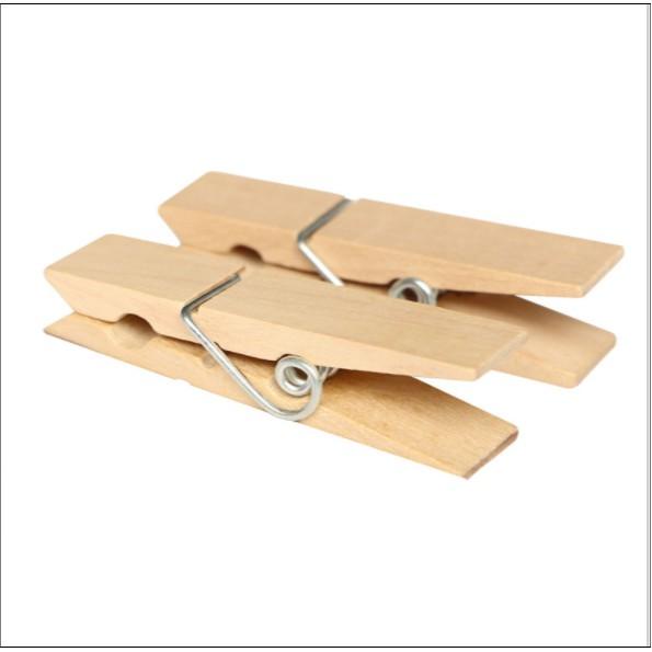 ☘️Túi 3 cái Kẹp Gỗ trơn không màu/ nhiều màu lớn-nhỏ xinh xắn dùng trang trí handmade,treo tranh ảnh,quấn chỉ tiện lợi☘️