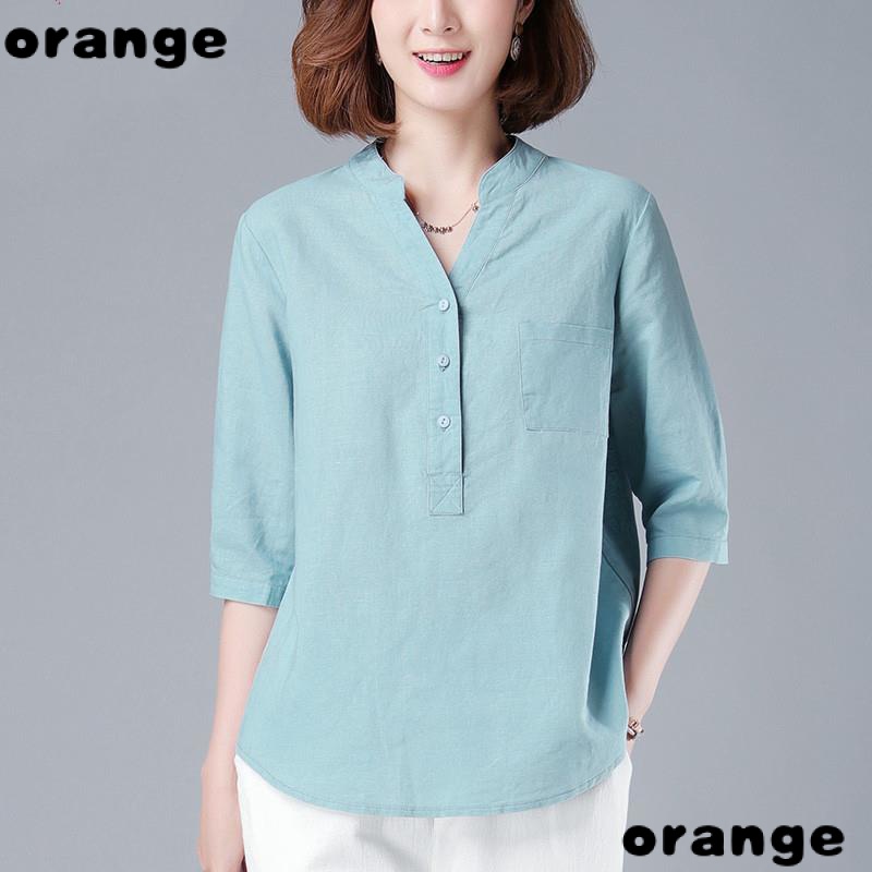 Áo Sơ Mi Tay Ngắn Mỏng Phong Cách Phương Tây Thời Trang Mùa Hè 2022 Cho Nữ Trung Niên