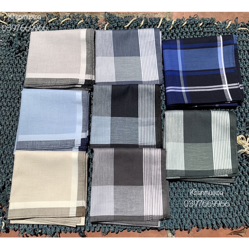 Khăn mùi xoa nam xuất khẩu mềm mại thấm hút - Cam kết hài lòng