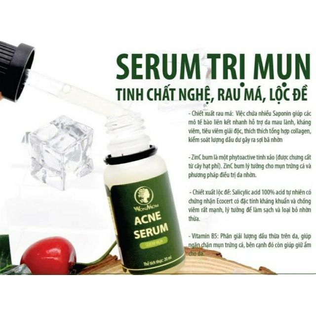 Serum trị mụn an toàn cho mẹ bầu và sau sinh 20ml - Wonmom (Việt Nam)