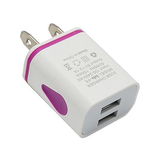 Củ Sạc 5V 2.1A US/EU Có Đèn LED