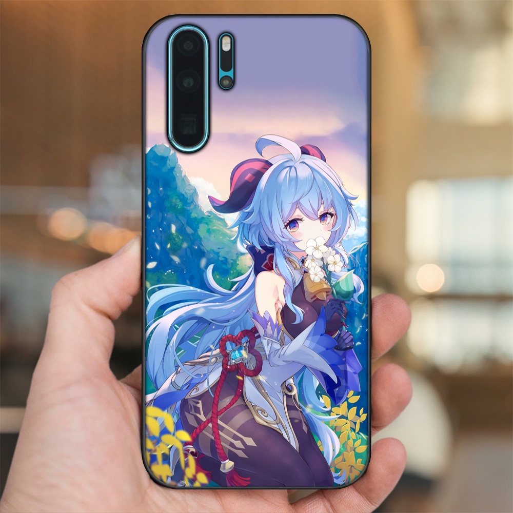 Ốp lưng Huawei P30 Pro viền đen in hình Ganyu Genshin Impact