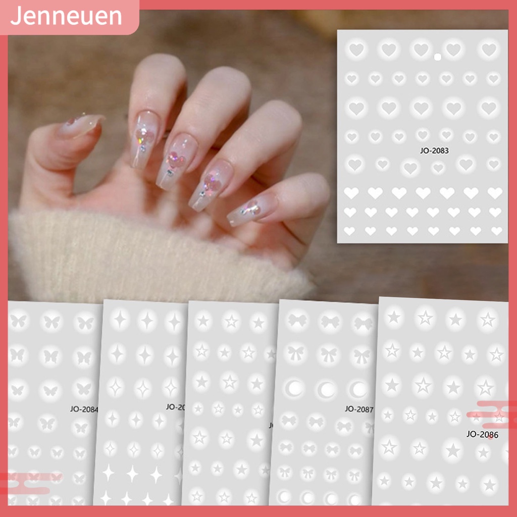 Bộ 2 Miếng Dán Trang Trí Móng Tay Tự Dính Chống Nước Thân Thiện Với Môi Trường