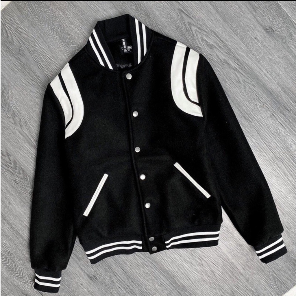 Áo Khoác Bomber Givenchy Teddy Bóng Chày Nam Nữ Chất Liệu Nỉ Dầy Kết Hợp Cầu Vai Da
