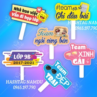 [HASHTAG] Hastag cầm tay check in họp lớp, kỷ yếu thiết kế theo yêu cầu